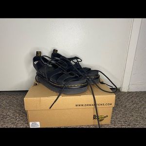 Dr. Martens NARTILLA WOMEN'S LEATHER GLADIATOR SANDALS